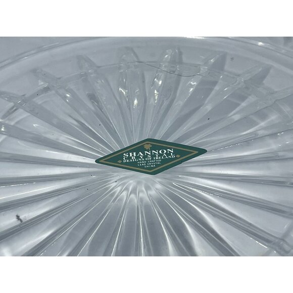 Designs of Ireland Round Cut Crystal Scalloped Dish Server 11.5" x 3" - Picture 4 of 11